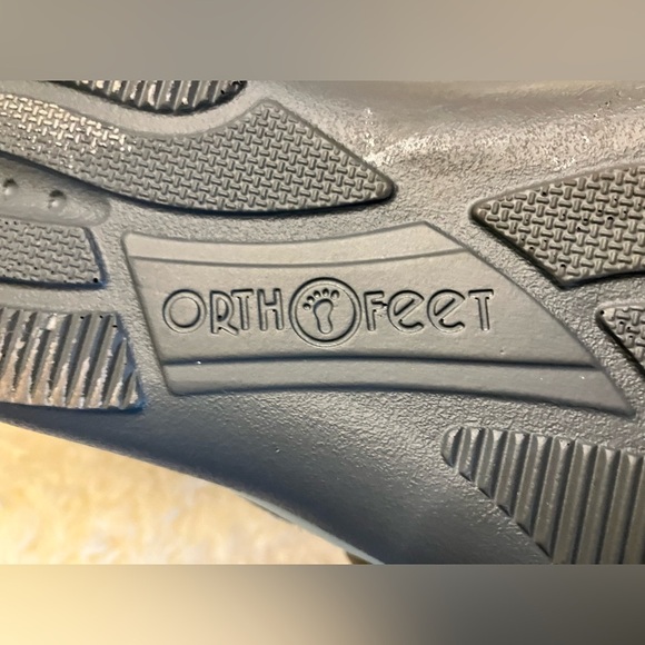 Orthofeet Women's Gray Sandibel Wide Mary Jane Velcro Flat Comfort Shoe Sz 9.5W - Picture 10 of 12